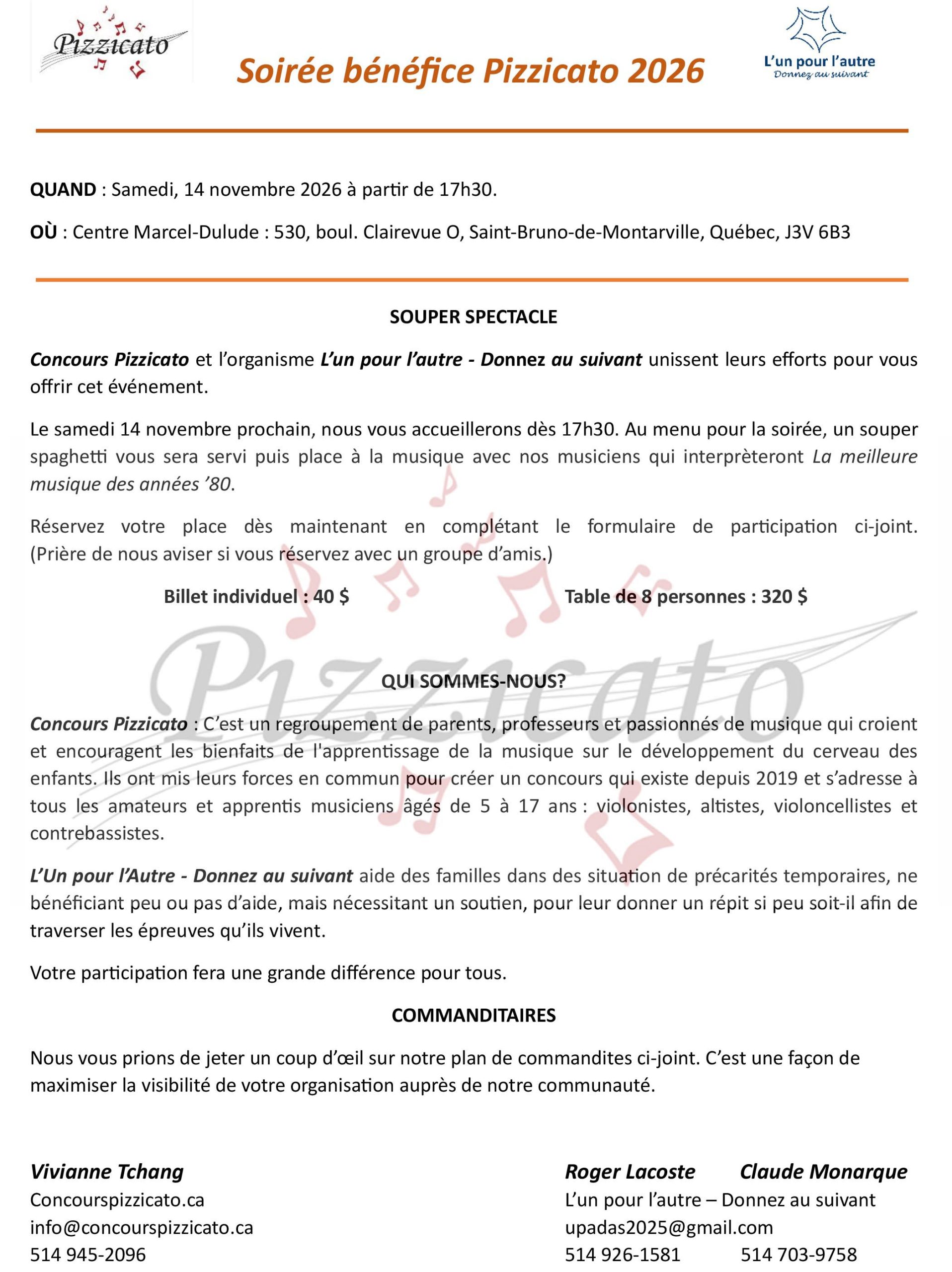 Soirée bénéfice Pizzicato05